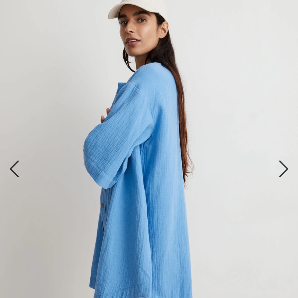 Lightspun Cover-Up Mini Shirtdress - Picture 2 of 8
